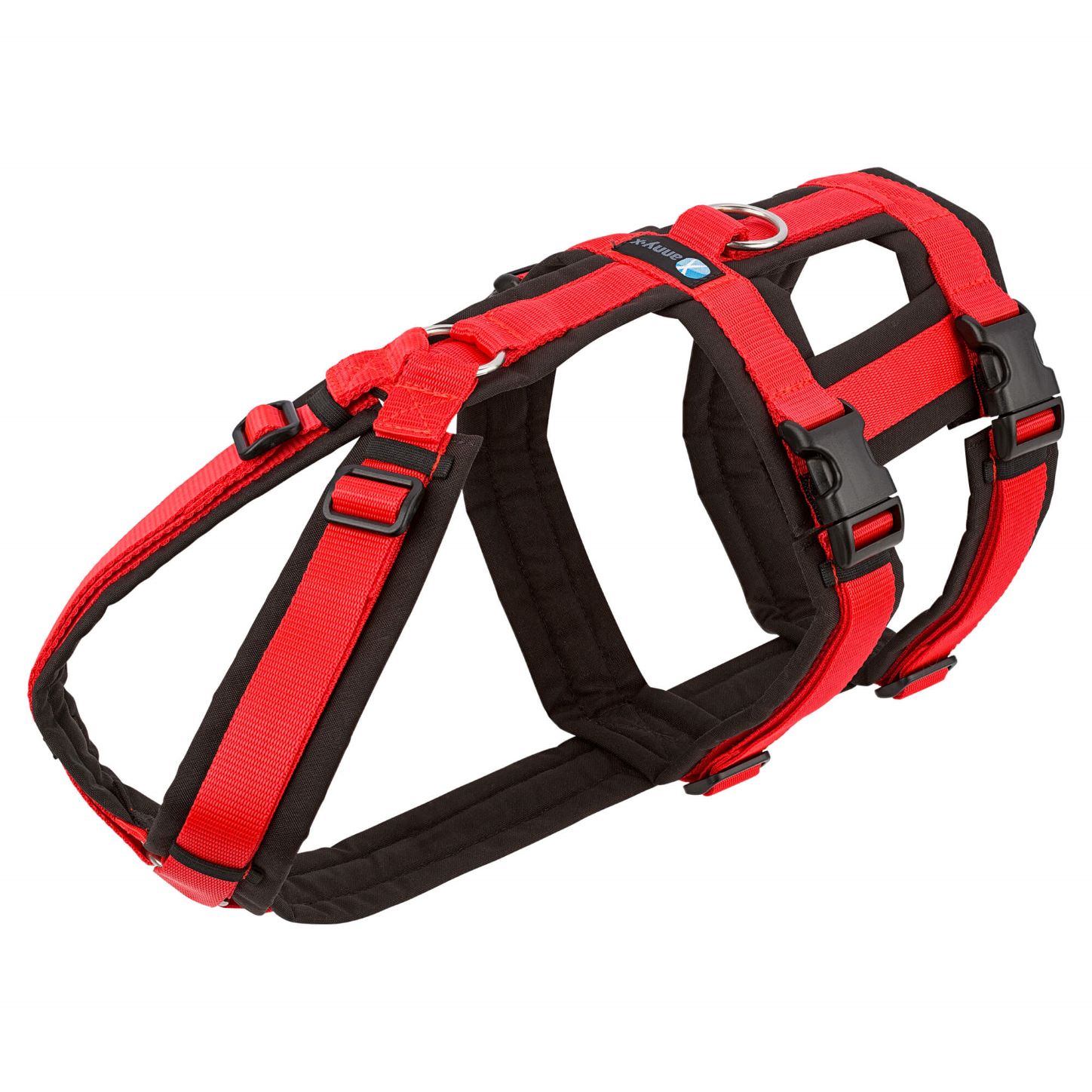 annyX Safety Geschirr Schwarz / Rot