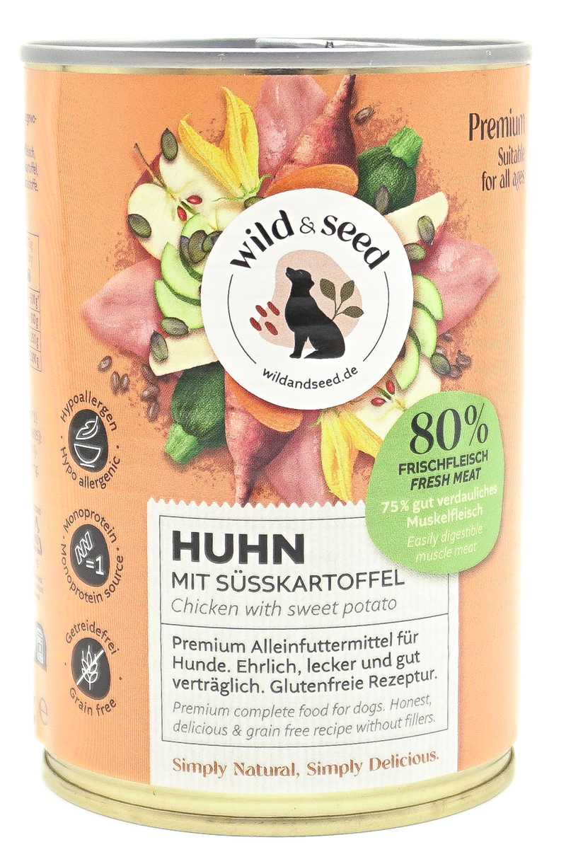 Wild & Seed Premium Nassfutter Huhn mit Süßkartoffel