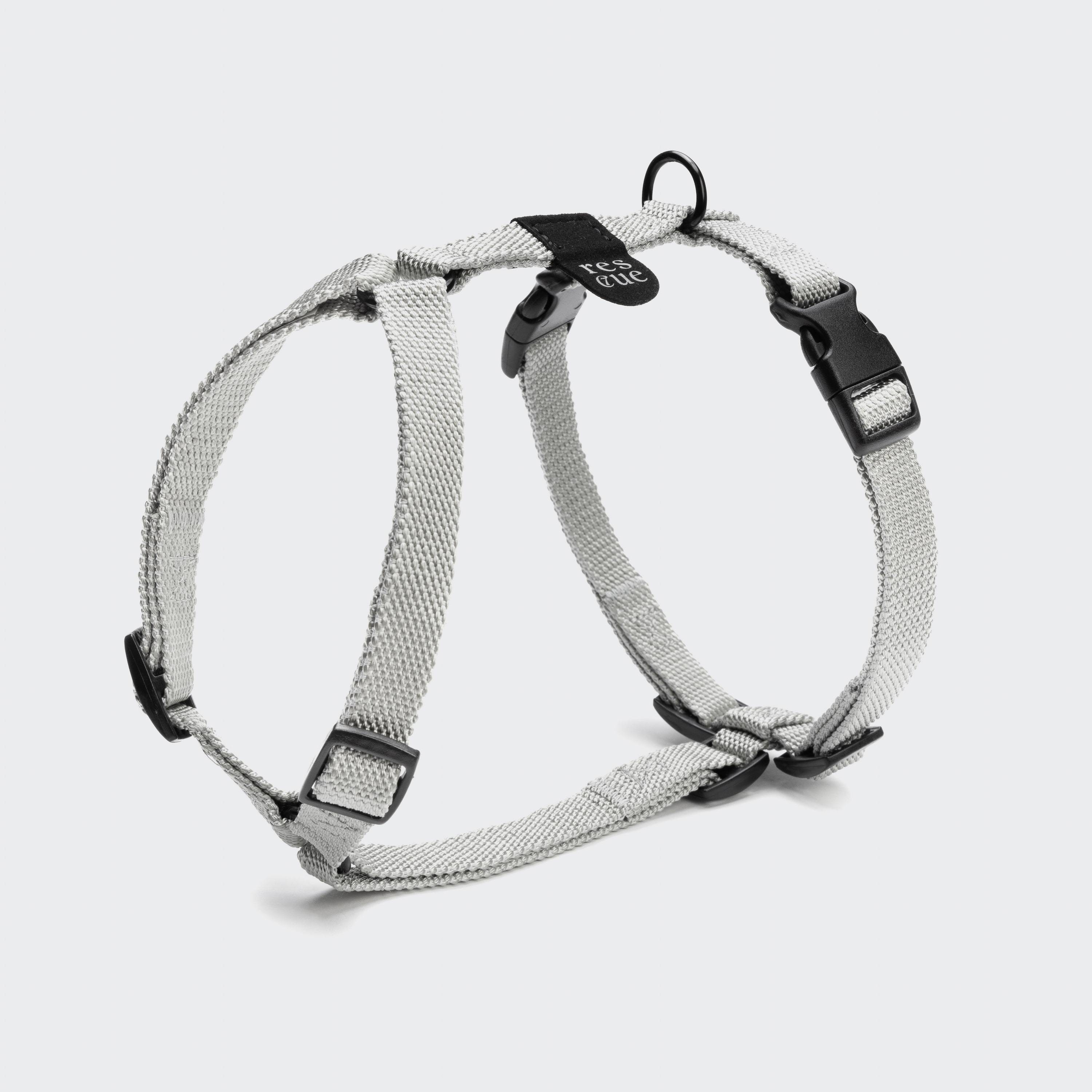 cloud7-dog-harness-rescue-silber-on-grey_1__2 Cloud7 Y Hundegeschirr Nylon RESC7UE Silber