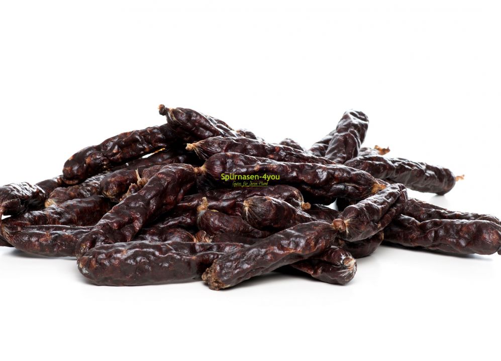 Wildw-rstl-mit-Johannisbeeren5986f201019ab Pfaffinger Lammwürstl mit Brennnessel 200 g