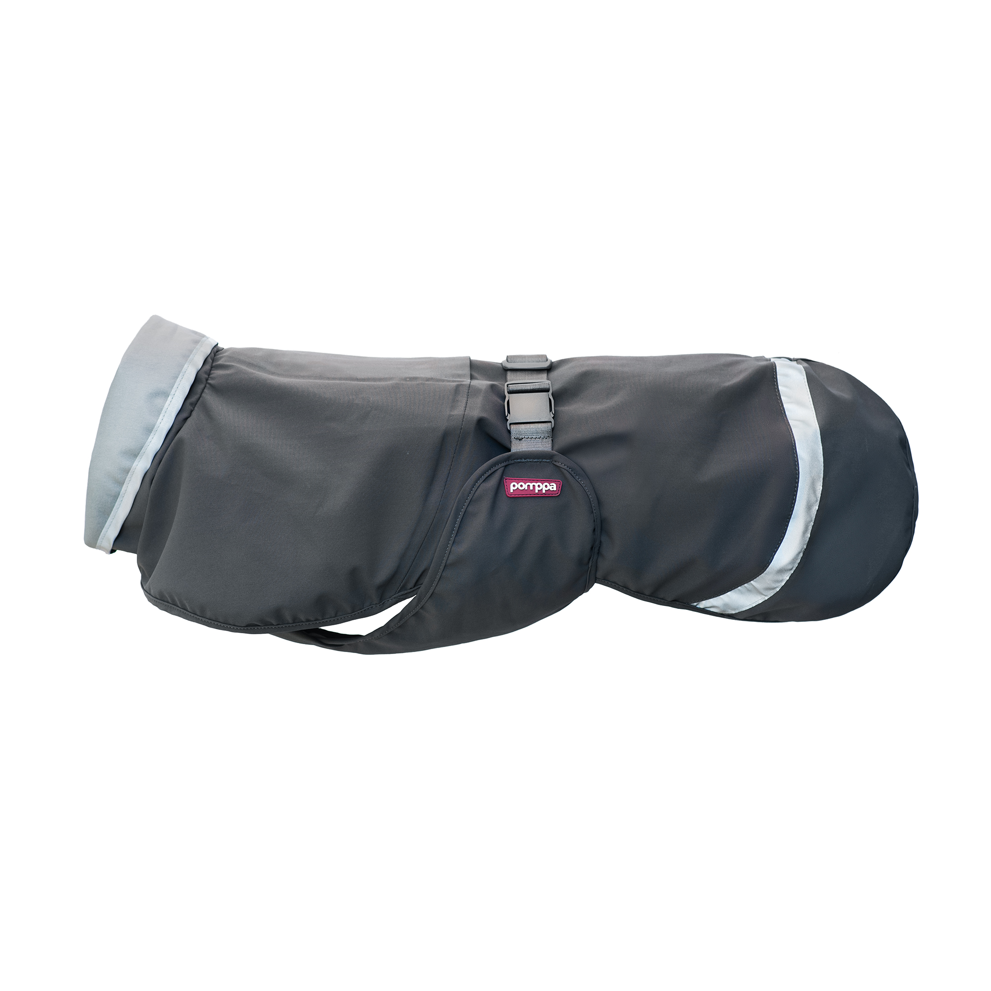 Kuori Pomppa Regenmantel für Hunde Graphite