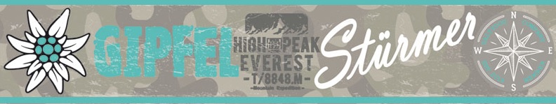 Gipfelst-rmer Segeltuch Halsband Gipfelstürmer Edelweiß / Türkis Gr. M 35-60 cm