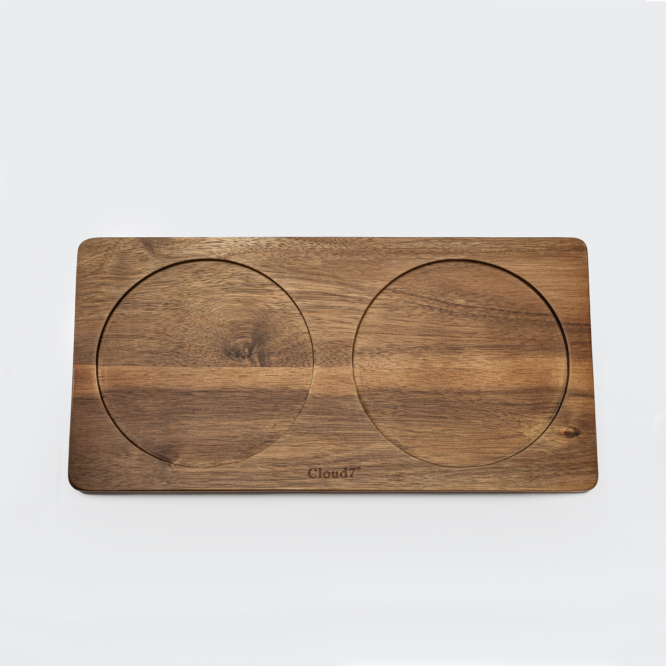 Cloud7-Wooden-Dog-Station-M Cloud7 Napfunterlage Dog Station Akazienholz