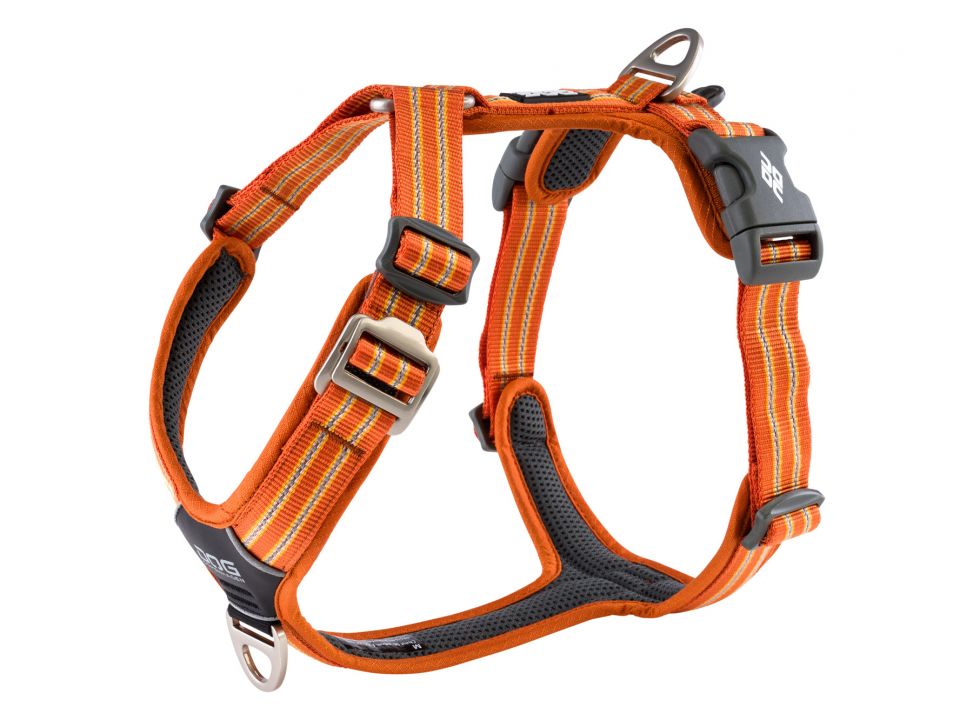 CWA-Harness-OrangeSun-V1 DOG Copenhagen Geschirr V2 Walk Air Orange Sun