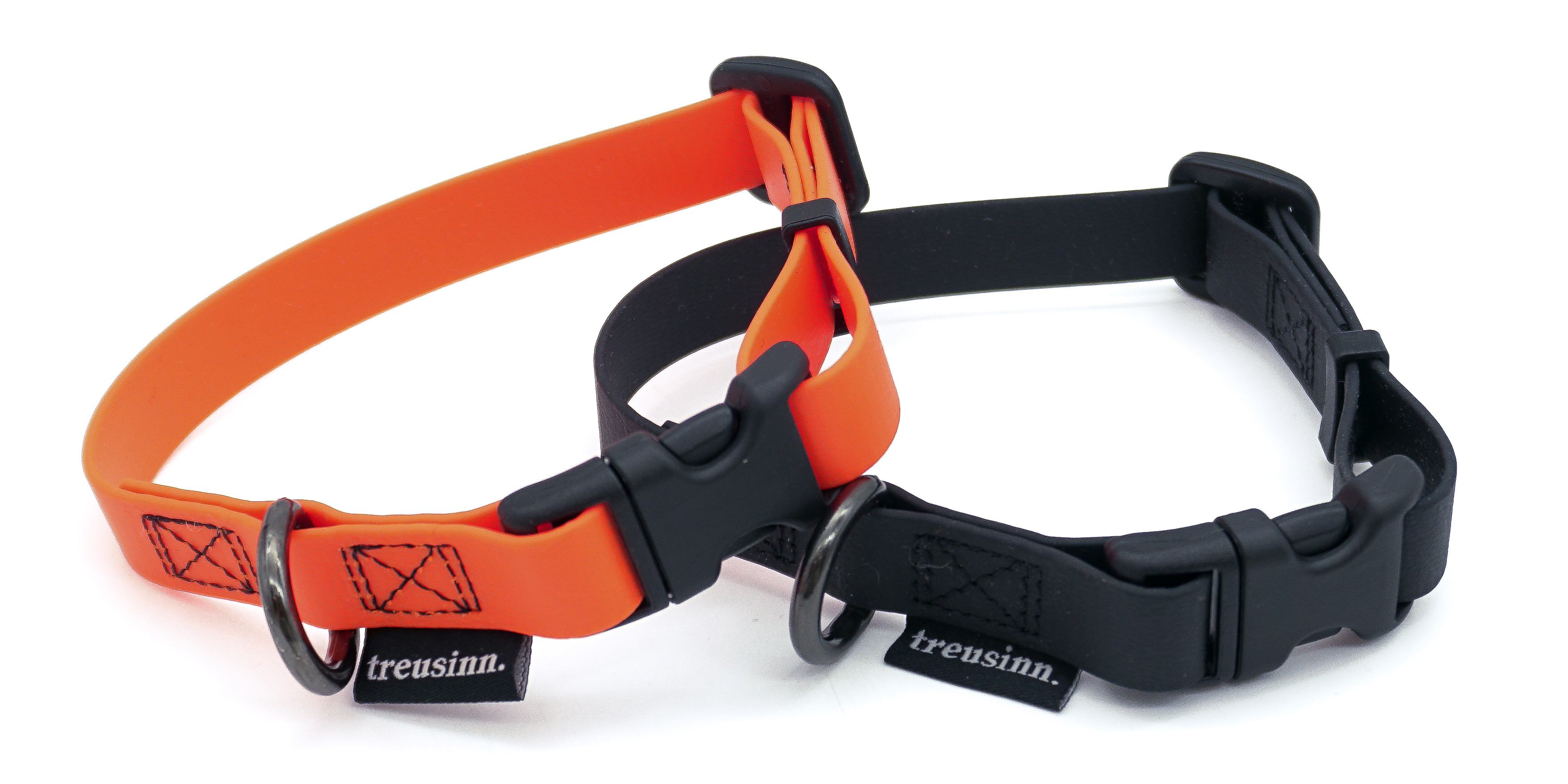 TREUSINN BioThane® Hundehalsband STAY 16 mm – für Welpen und kleine Hunde