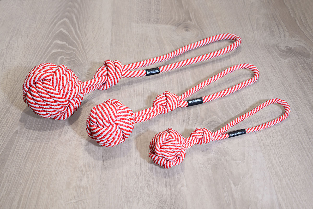 TREUSINN Wurfball Tauspielzeug X-Mas Bolly, Hundespielzeug