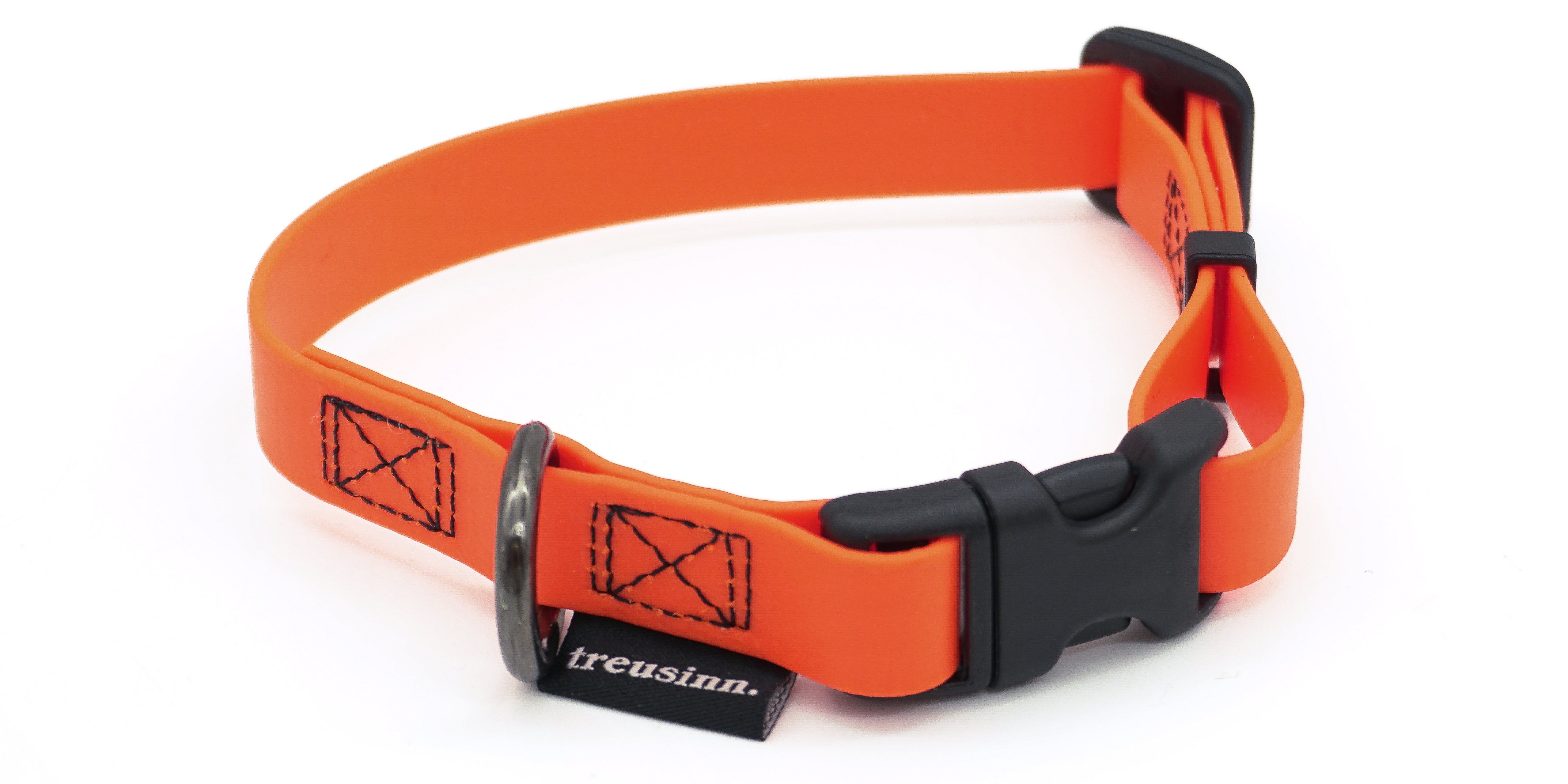TREUSINN BioThane® Hundehalsband STAY 16 mm – für Welpen und kleine Hunde