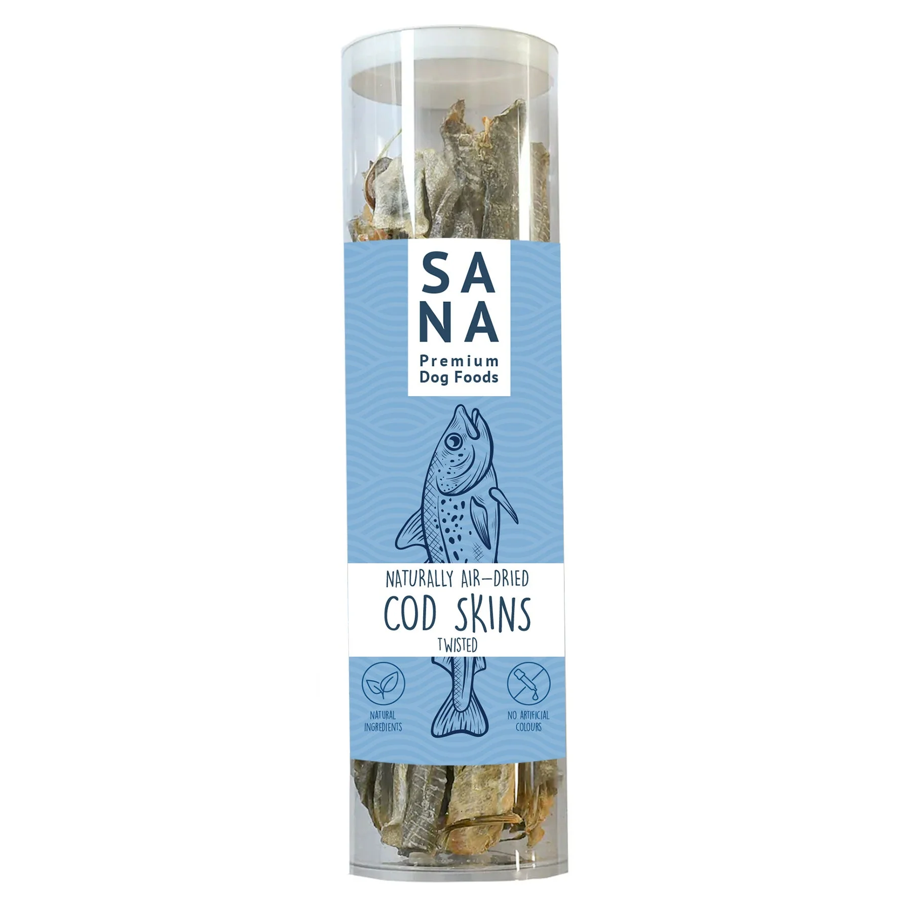 SANADOG Knusprige Kabeljaustangen gedreht 150 g