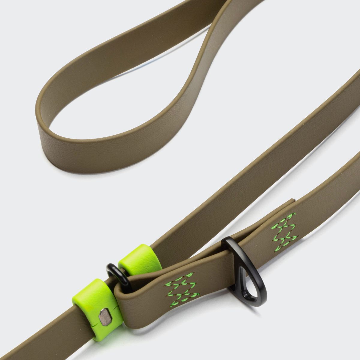 Cloud7 Freihandleine BioThane Ipanema Olive-Neon Grün