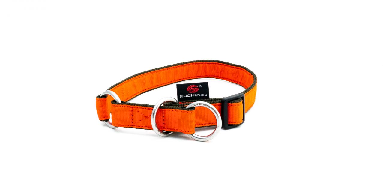 SUCHtrupp® Pure Orange mit Olive Schlupfhalsband