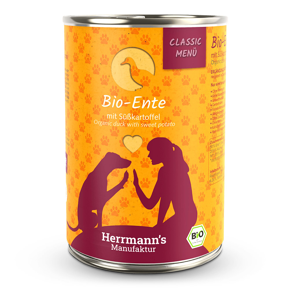 Herrmann's Classic Menü Bio Ente mit Süßkartoffeln 400 g Herrmann's Classic Menü Bio Ente mit Süßkartoffeln 400 g