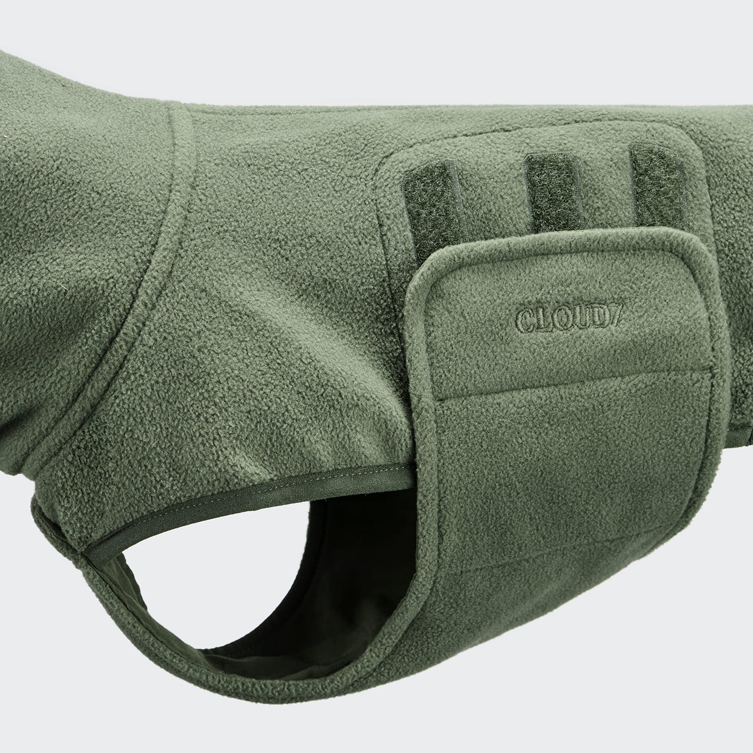 CLOUD7 Dackel Hundepullover Derby 2.0 Fleece Khaki