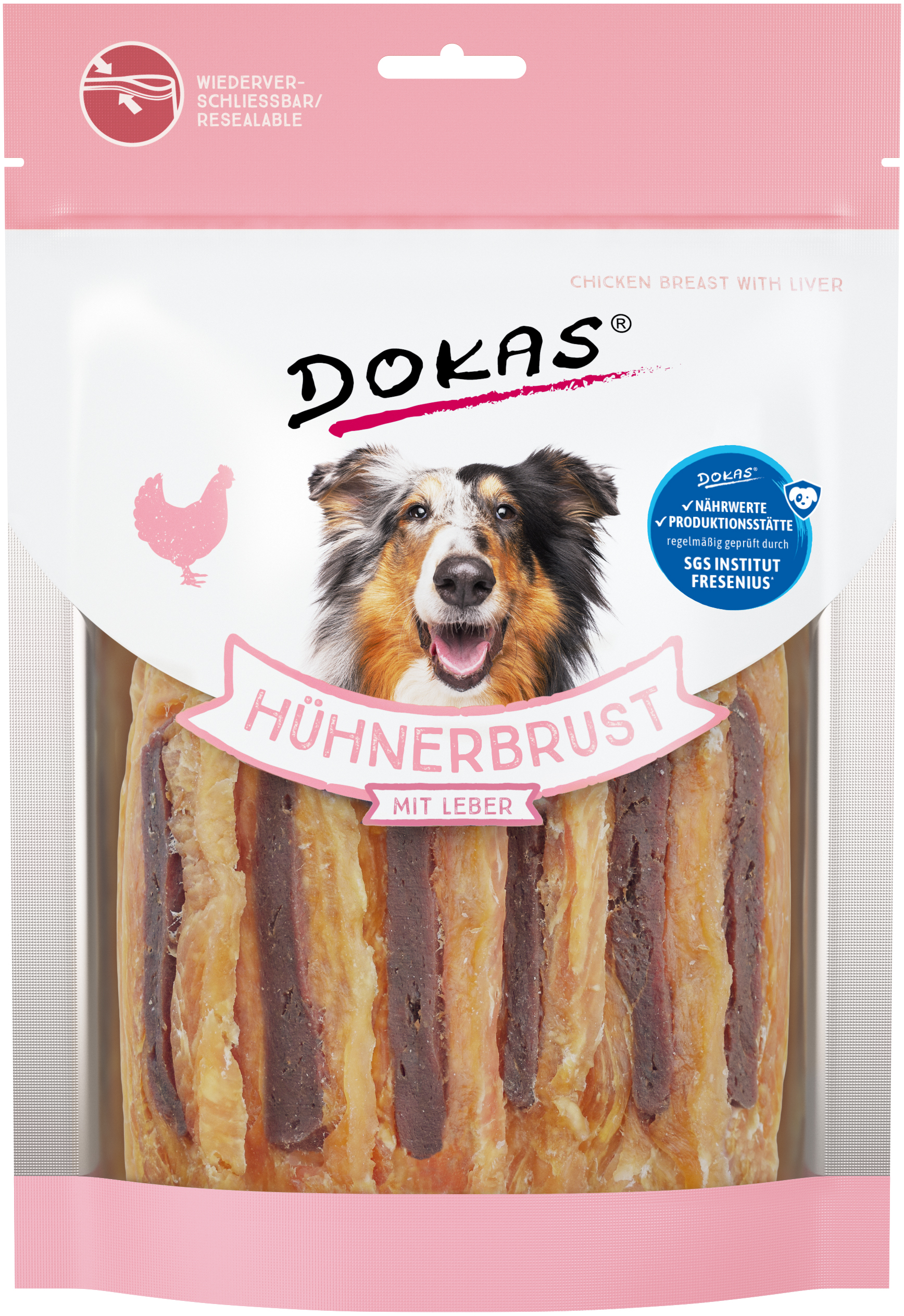 DOKAS Hühnerbrust mit Leber 220g
