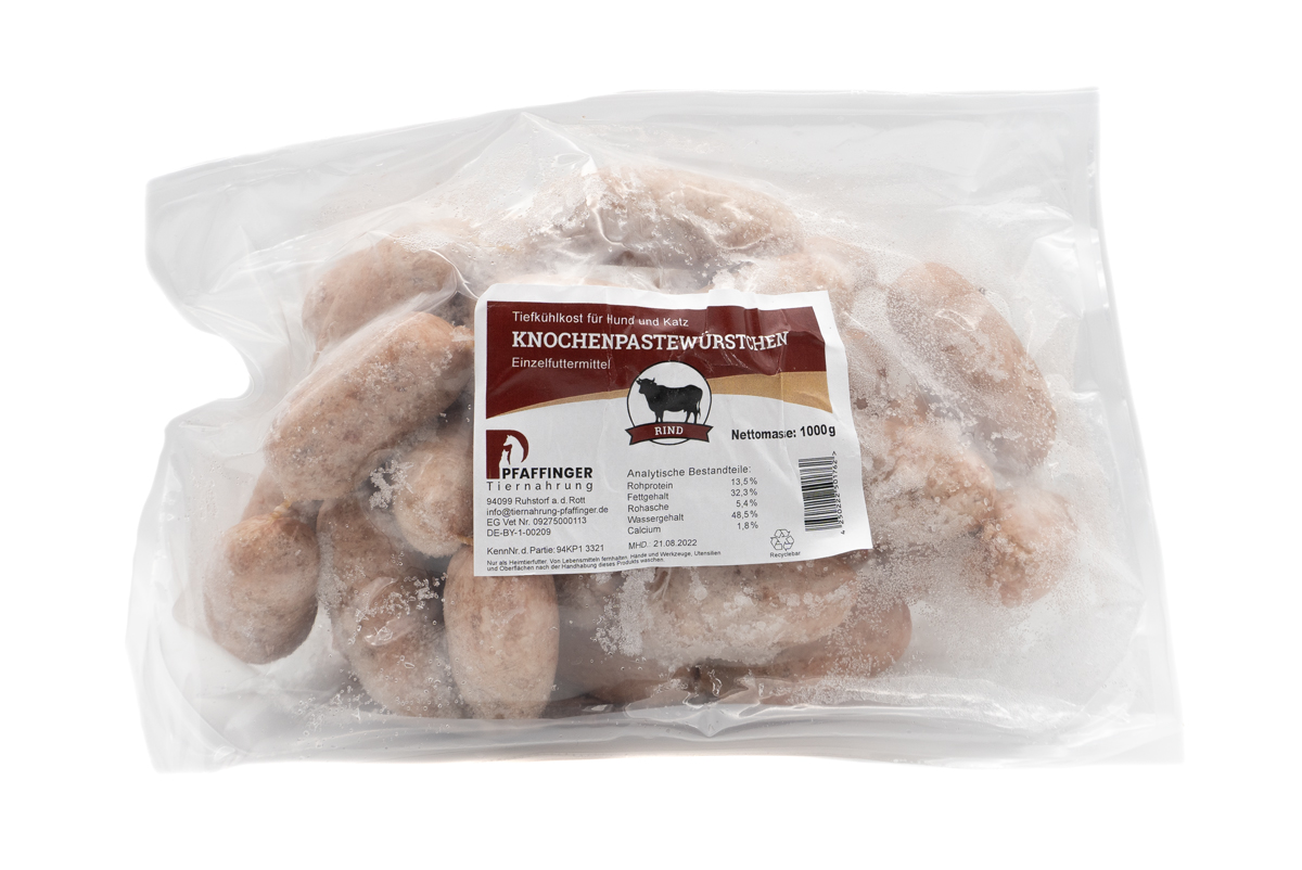 Pfaffinger Knochenpastewürstchen roh kg