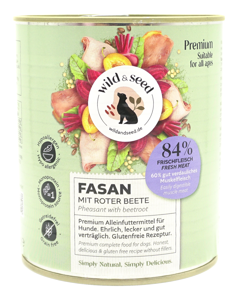 Wild & Seed Premium Nassfutter Fasan mit roter Beete