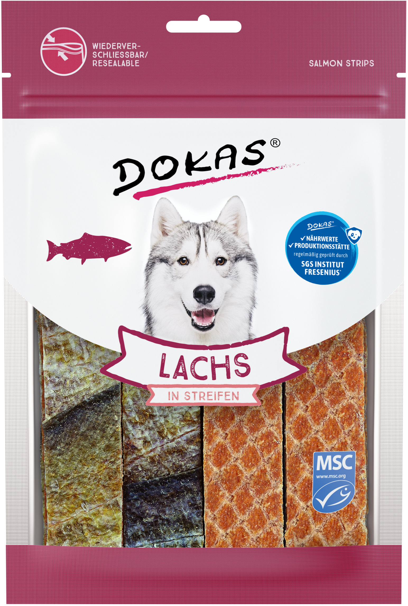 DOKAS Lachs in Streifen