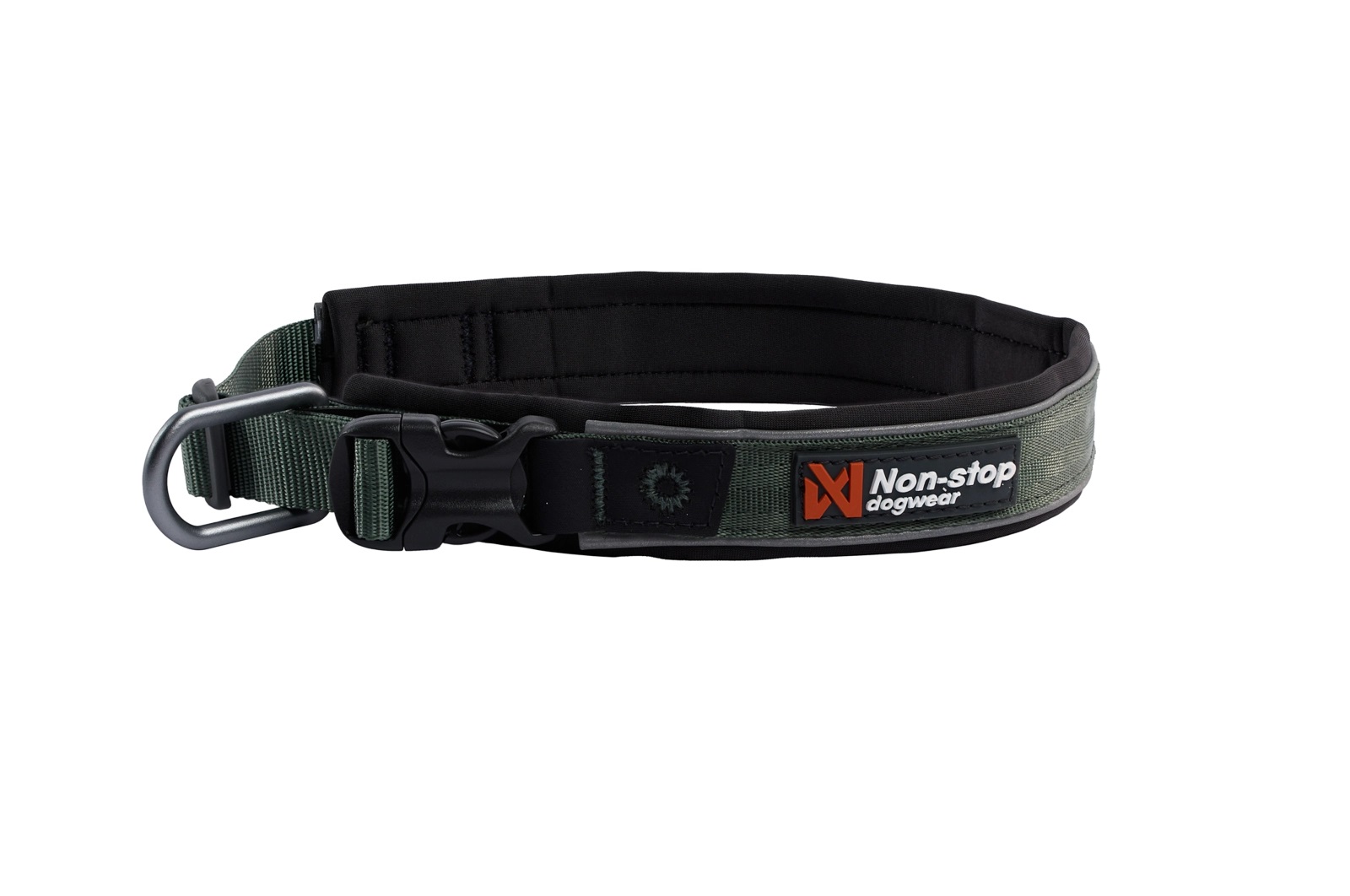 roam_collar_3 Non-stop dogwear Roam Collar, gepolstertes Halsband Grün
