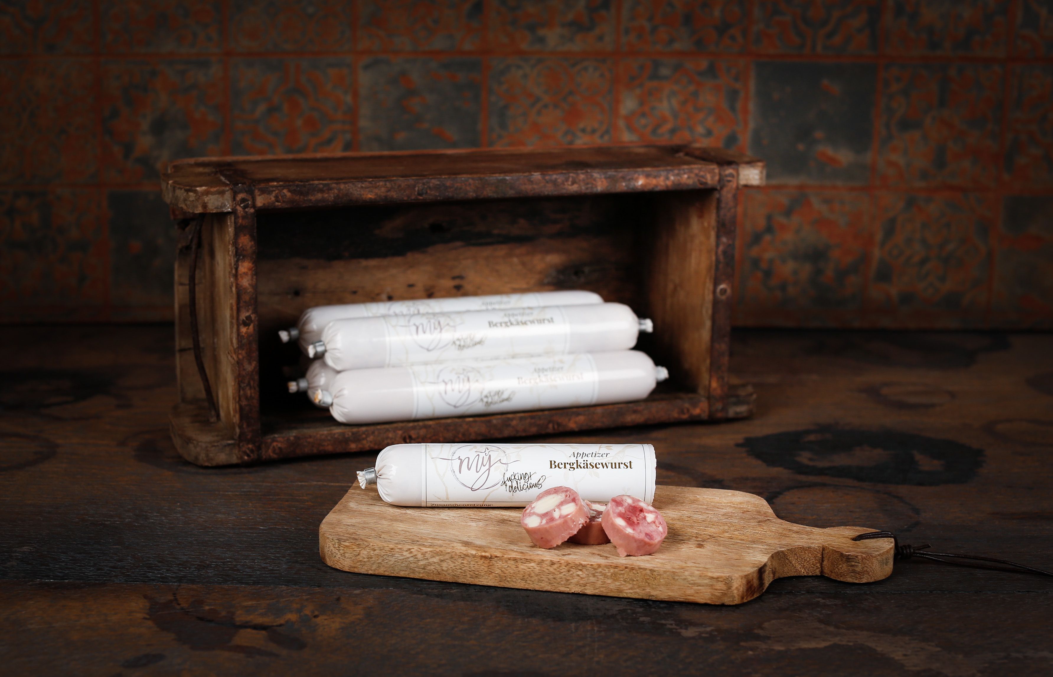 bergk-se-aufgeschniten Paul & Paulina Appetizer Bergkäsewurst 100 g