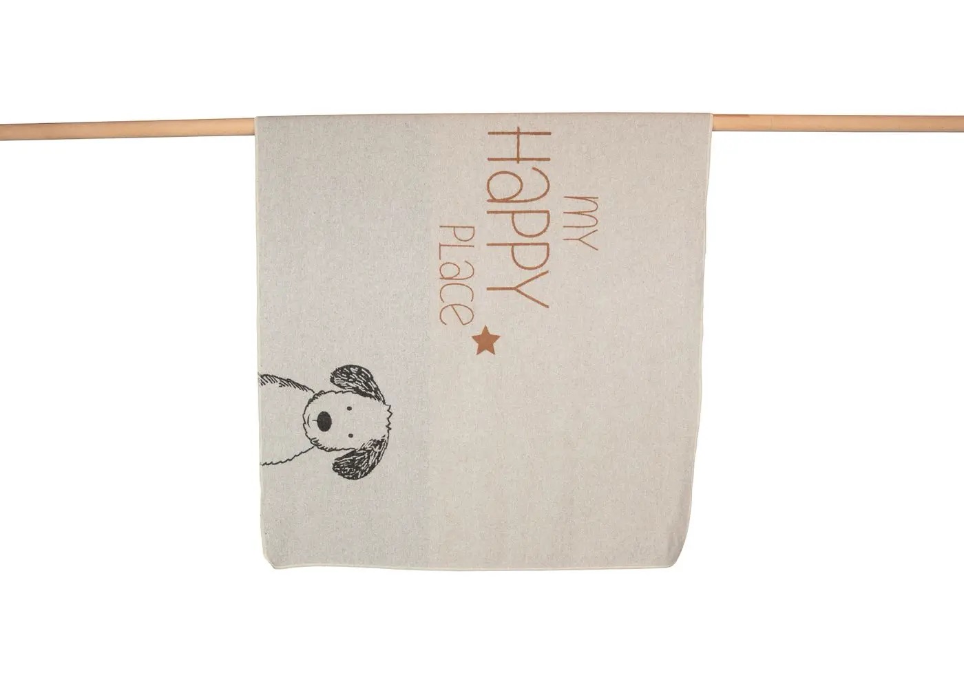 Happy1 DF Decke "My happy place" 100 x 140 cm Filz