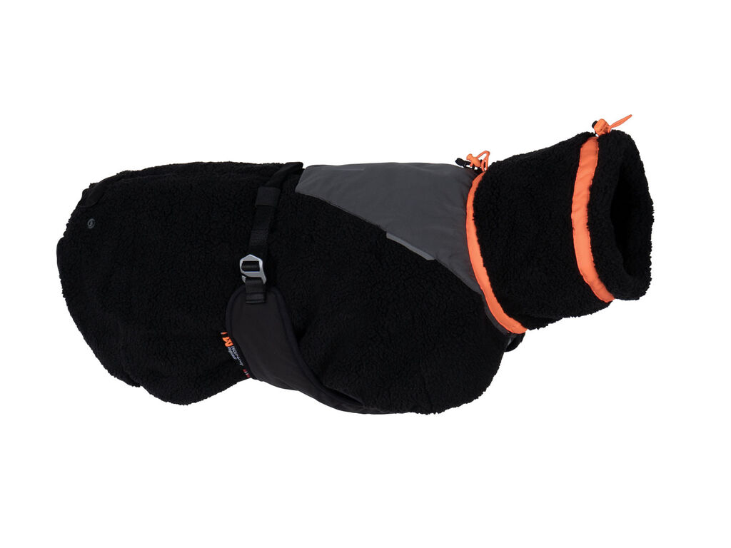 Non-stop dogwear Trekking Fleece Dog Jacket black/orange