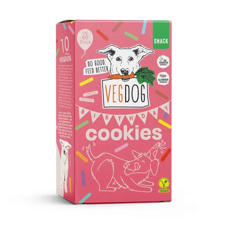 VEGDOG BIRTHDAY COOKIES