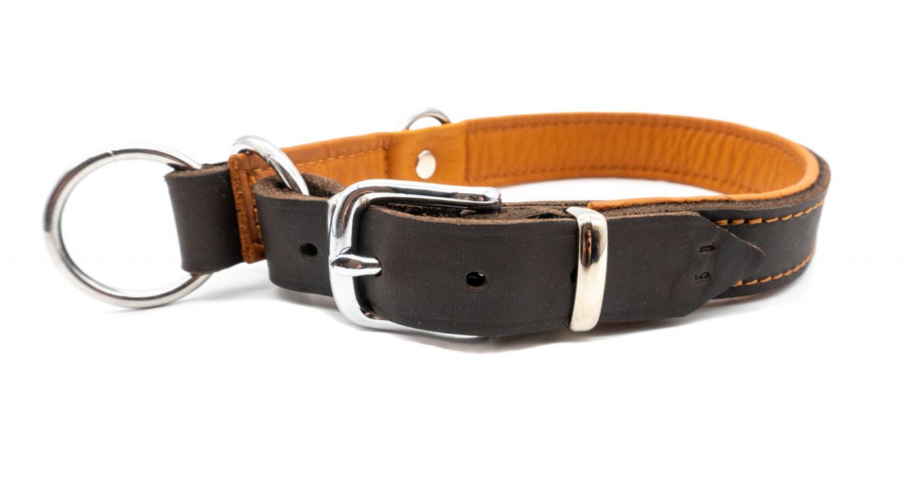 Zugstopp-Leder-chrom Zugstopp Halsband Kairo Chrom