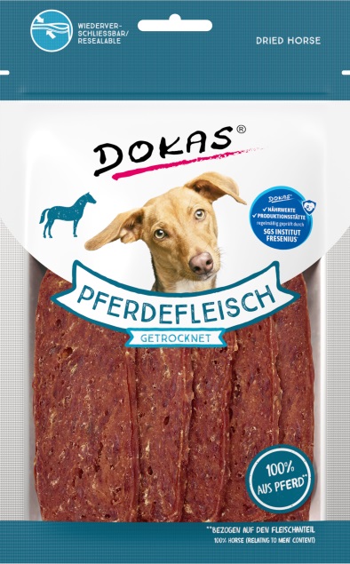 Pferd-getrocknet DOKAS Pferdefleisch getrocknet 60 g