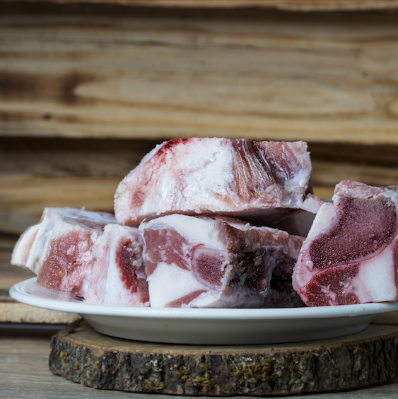 BARFGOLD Kalbsbrustbeinknochen, kleine Stücke, 1 kg