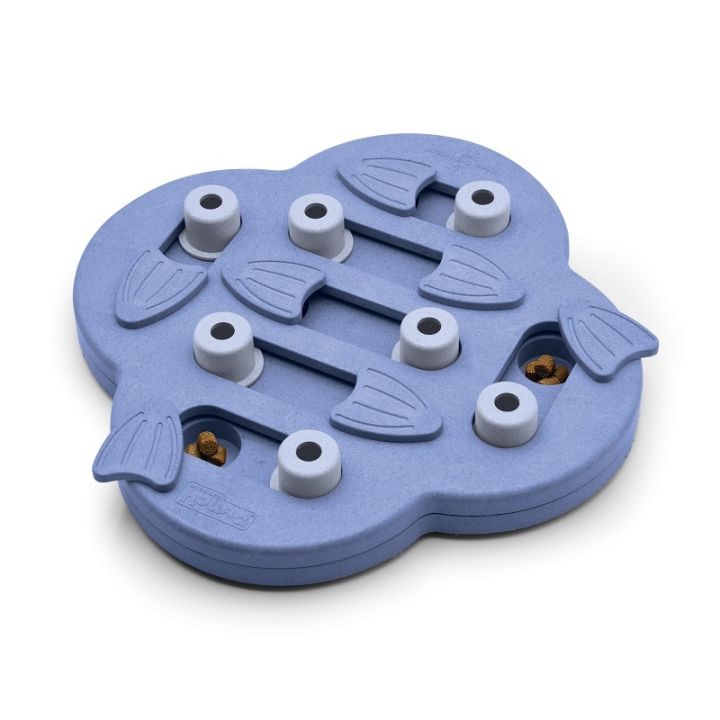 Nina-Ottosson-hide-and-slide Nina Ottosson Dog Hide n' Slide Blau Intelligenz Spielzeug Level 2