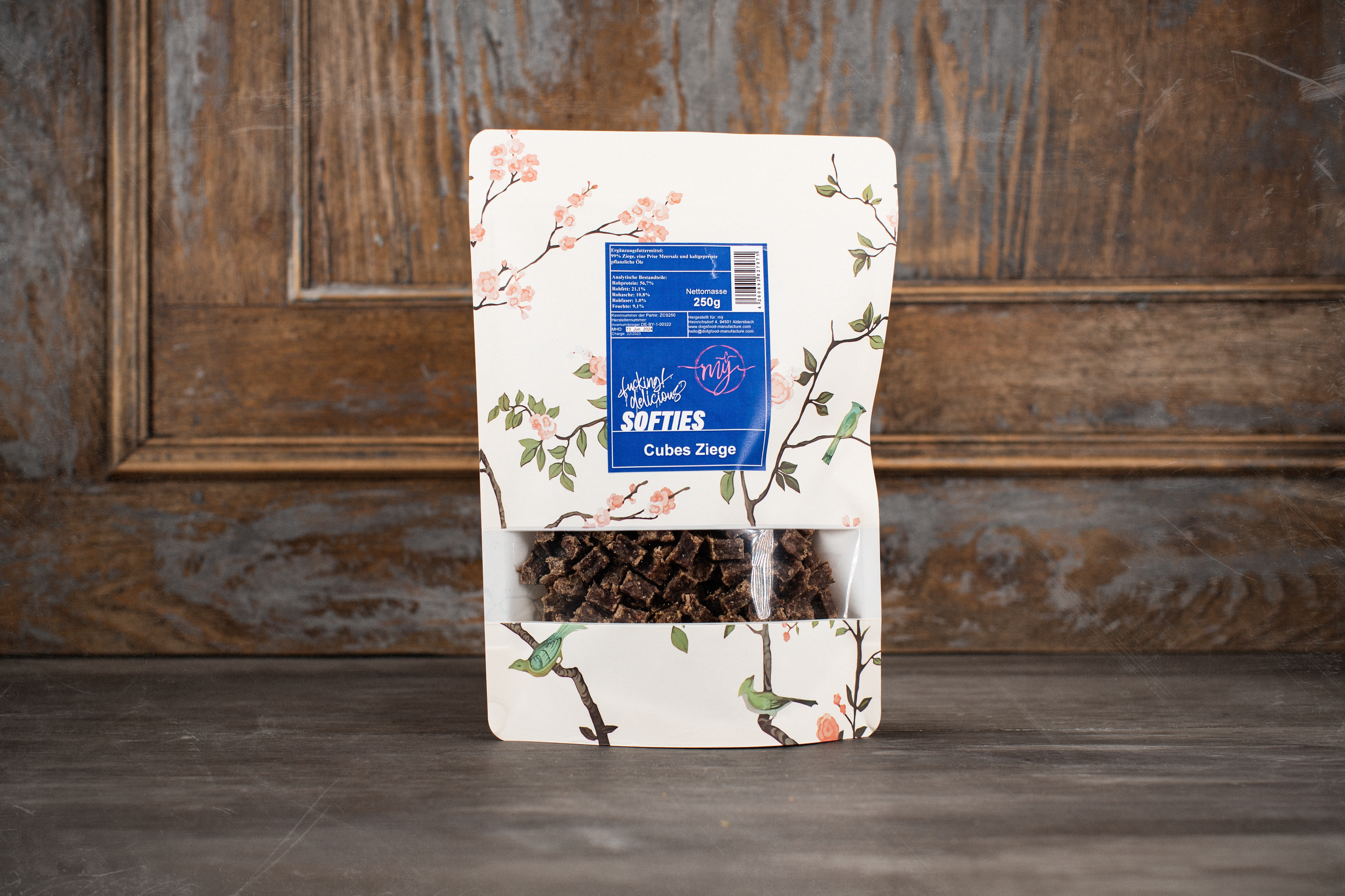 Softcubes_Ziege_Packung mÿ Cubes Ziege soft 250 g