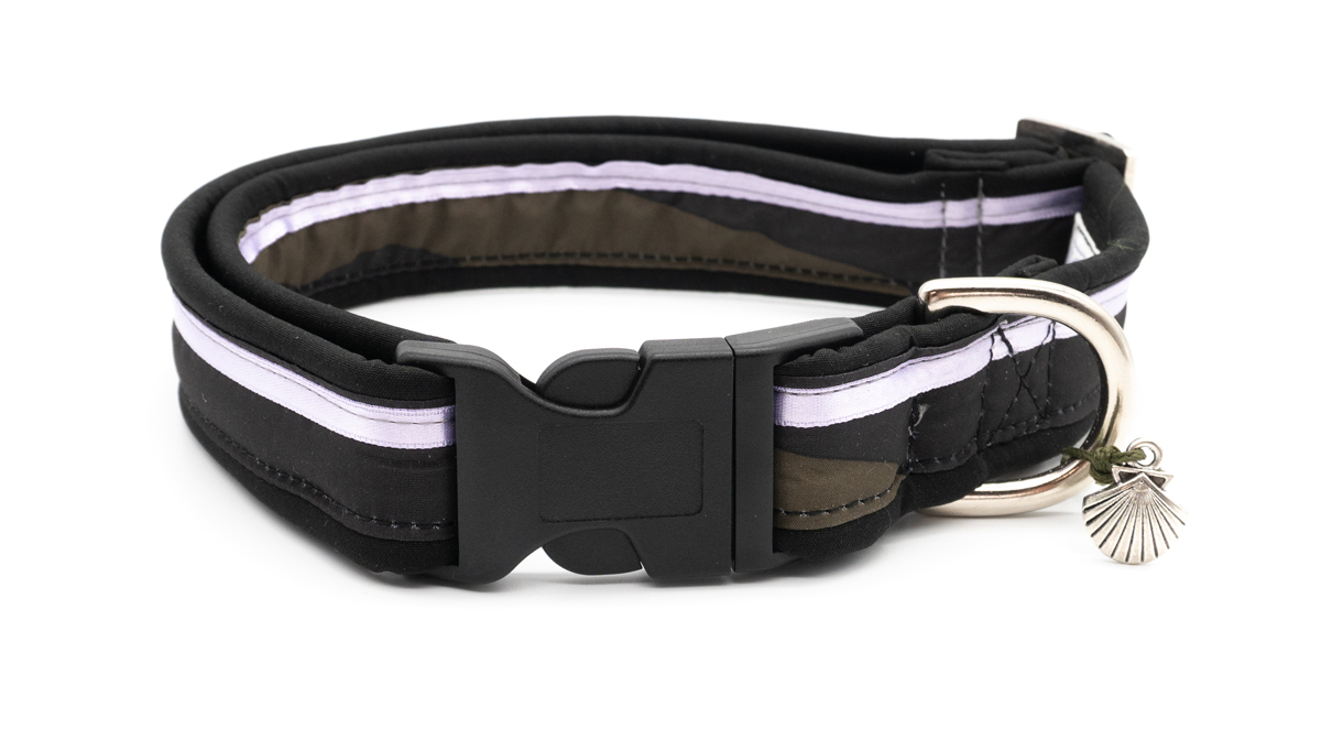 Elbband-Elbsofty-flieder ELBband Elbsofty Camou, Satin Flieder Halsband Gr. M