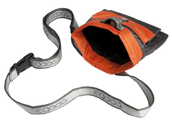 DSC_0480WM Click`n Treat II Leckerlitasche Orange / Schwarz