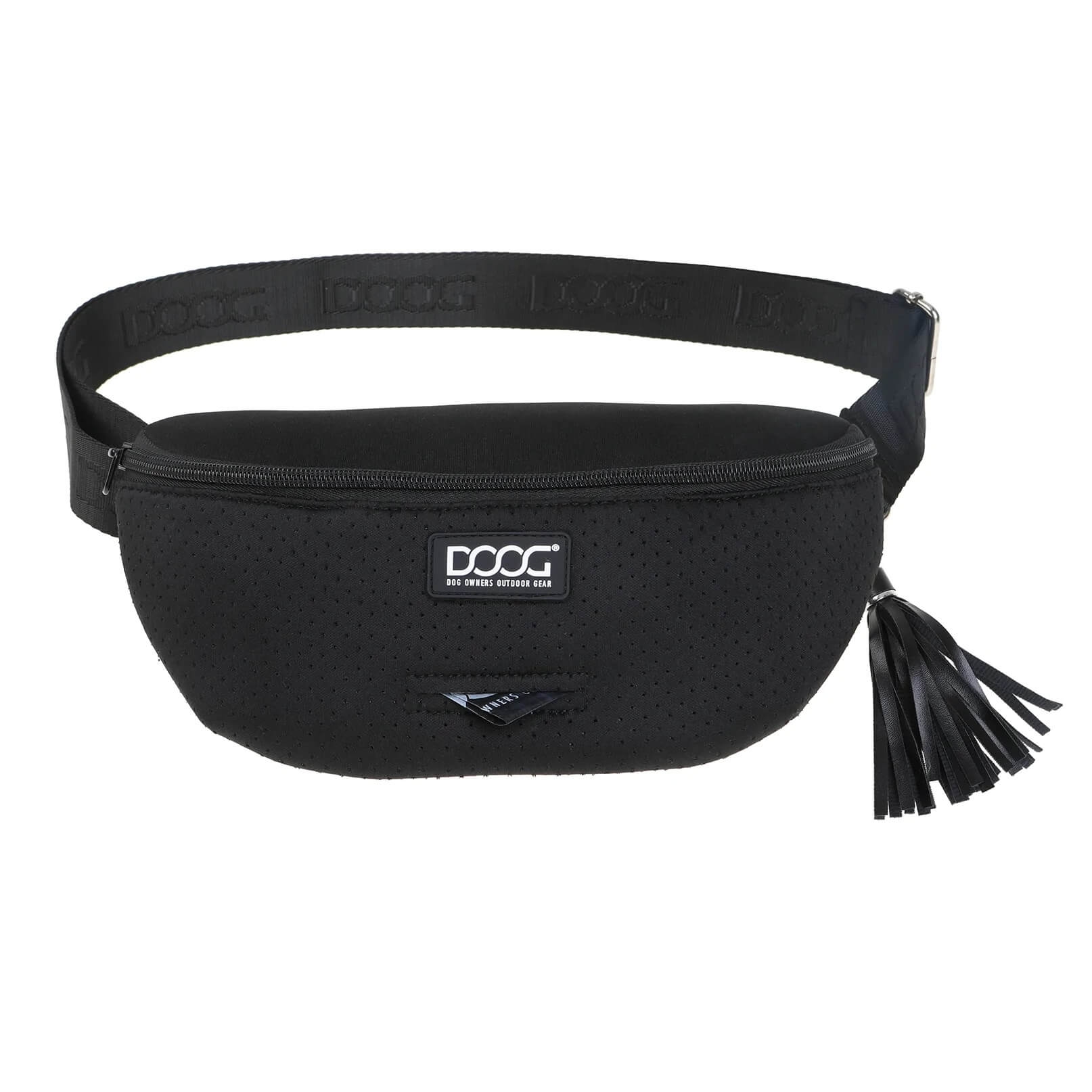HipSchwarz1 DOOG®  Neopren Bauchtasche | Leckerlitasche Schwarz